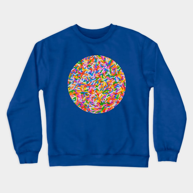 Colorful Candy Sprinkles Photograph Cricle Crewneck Sweatshirt by love-fi